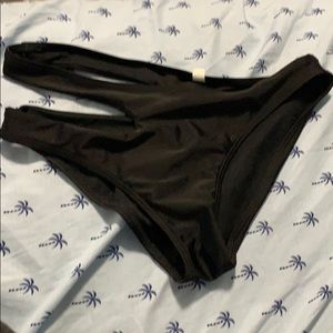 Never worn black bikini bottoms